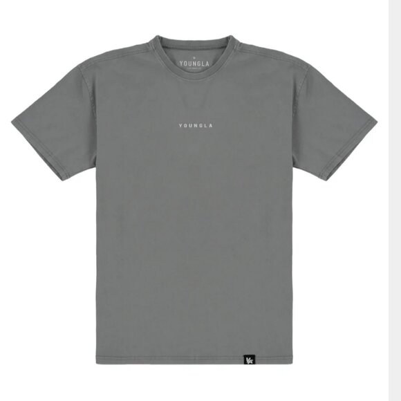 YoungLA 401 Essential Jacked Tee Grey - Picture 1 of 3